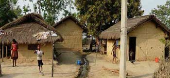 Tharu Village found in low land in Tarai