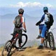 “Mountain biking adventure with panoramic Himalayan views in Nepal